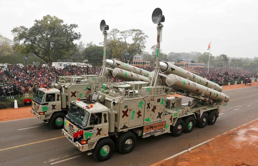 Hệ thống tên lửa BrahMos của Ấn Độ. Ảnh: REUTERS Hệ thống tên lửa BrahMos của Ấn Độ. Ảnh: REUTERS