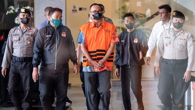 Ông Rafael Alun Trisambodo bị bắt. Ảnh: CNA Ông Rafael Alun Trisambodo bị bắt. Ảnh: CNA