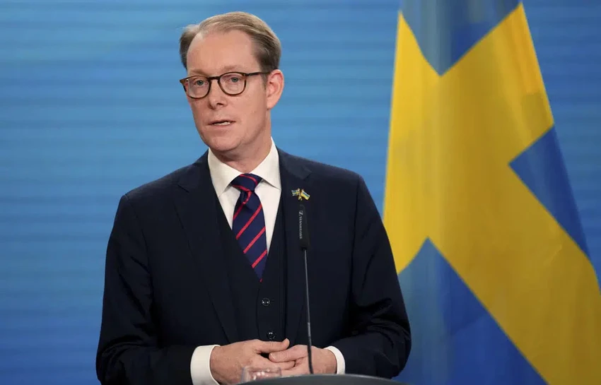 Ngoại trưởng Thụy Điển - ông Tobias Billstrom. Ảnh: AP Ngoại trưởng Thụy Điển - ông Tobias Billstrom. Ảnh: AP
