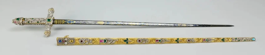 Thanh kiếm dâng hiến. Ảnh: ROYAL COLLECTION TRUST
