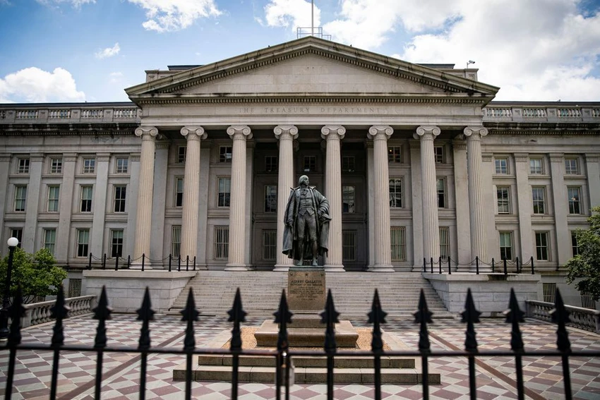 Trụ sở Bộ Tài chính Mỹ. Ảnh: REUTERS Trụ sở Bộ Tài chính Mỹ. Ảnh: REUTERS