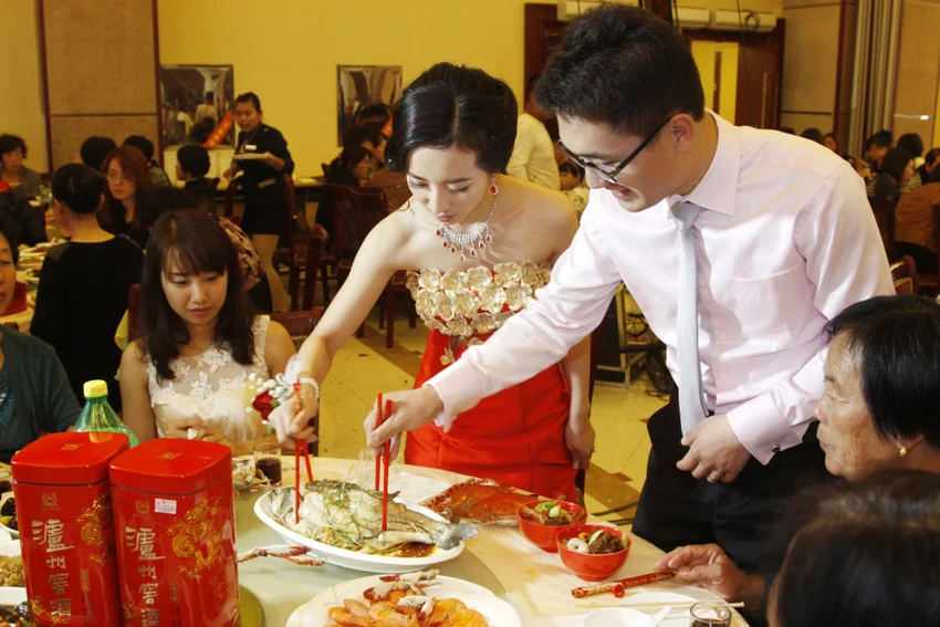 Một tiệc cưới ở Trung Quốc. Ảnh: SHUTTERSTOCK Một tiệc cưới ở Trung Quốc. Ảnh: SHUTTERSTOCK
