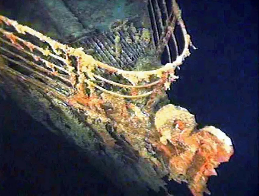 Một phần xác tàu Titanic. Ảnh: NEW YORK POST