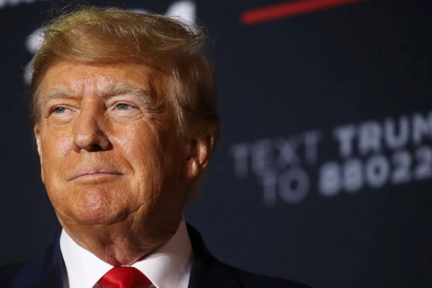 Cựu Tổng thống Mỹ Donald Trump vận động tranh cử vào ngày 27-4 tại bang New Hampshire. Ảnh: GETTY IMAGES Cựu Tổng thống Mỹ Donald Trump vận động tranh cử vào ngày 27-4 tại bang New Hampshire. Ảnh: GETTY IMAGES