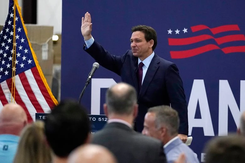 Ông Ron DeSantis - ứng viên thuộc đảng Cộng hòa tranh cử tổng thống Mỹ. Ảnh: AP Ông Ron DeSantis - ứng viên thuộc đảng Cộng hòa tranh cử tổng thống Mỹ. Ảnh: AP