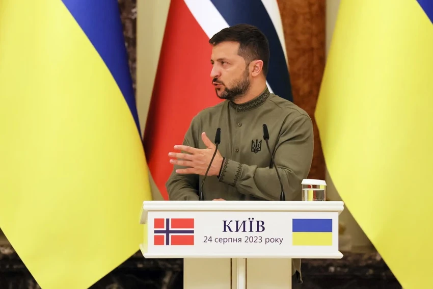Tổng thống Ukraine Volodymyr Zelensky phát biểu tại thủ đô Kiev (Ukraine) ngày 24-8. Ảnh: EPA-EFE Tổng thống Ukraine Volodymyr Zelensky phát biểu tại thủ đô Kiev (Ukraine) ngày 24-8. Ảnh: EPA-EFE