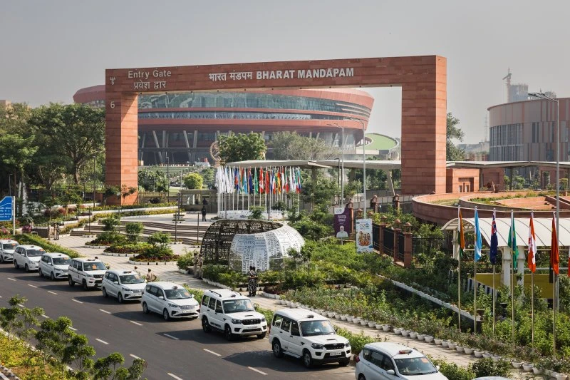 Trung tâm hội nghị Bharat Mandapam ở thủ đô New Delhi (Ấn Độ) - nơi sẽ diễn ra các cuộc họp của hội nghị thượng đỉnh G20 vào ngày 9 và 10-9 tới. Ảnh: THE TIMES Trung tâm hội nghị Bharat Mandapam ở thủ đô New Delhi (Ấn Độ) - nơi sẽ diễn ra các cuộc họp của hội nghị thượng đỉnh G20 vào ngày 9 và 10-9 tới. Ảnh: THE TIMES