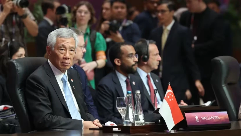 Thủ tướng Singapore Lý Hiển Long tại Hội nghị thượng đỉnh Đông Á (EAS) lần thứ 18 ở Indonesia ngày 7-9. Ảnh: CHANNEL NEWS ASIA Thủ tướng Singapore Lý Hiển Long tại Hội nghị thượng đỉnh Đông Á (EAS) lần thứ 18 ở Indonesia ngày 7-9. Ảnh: CHANNEL NEWS ASIA