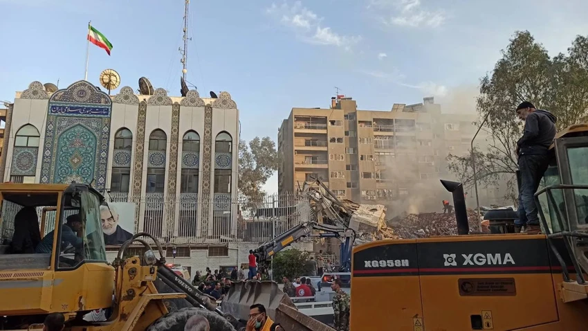 Mỹ, Nga,.. lên tiếng vụ tòa nhà lãnh sự Iran ở Syria bị không kích