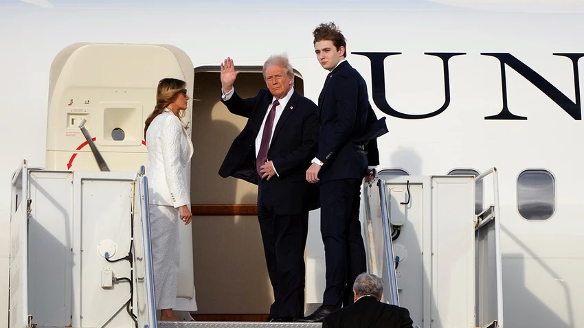 Ông Trump đến Washington, D.C, chuẩn bị cho lễ nhậm chức