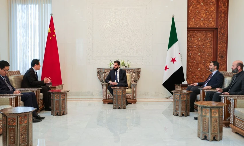 Tổng thống lâm thời Syria gặp đại sứ Trung Quốc