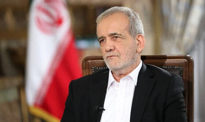 Tổng thống Iran Masoud Pezeshkian. Ảnh: AFP