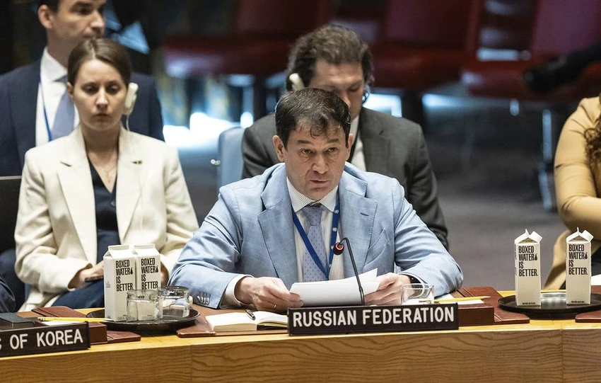 Ông Dmitry Polyansk - quyền Đại diện thường trực của Nga tại LHQ. Ảnh: TASS