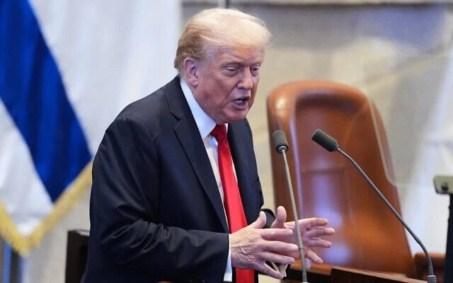 Ông Trump có bài phát biểu tại quốc hội Israel, kêu gọi ‘khép lại trang chiến tranh’