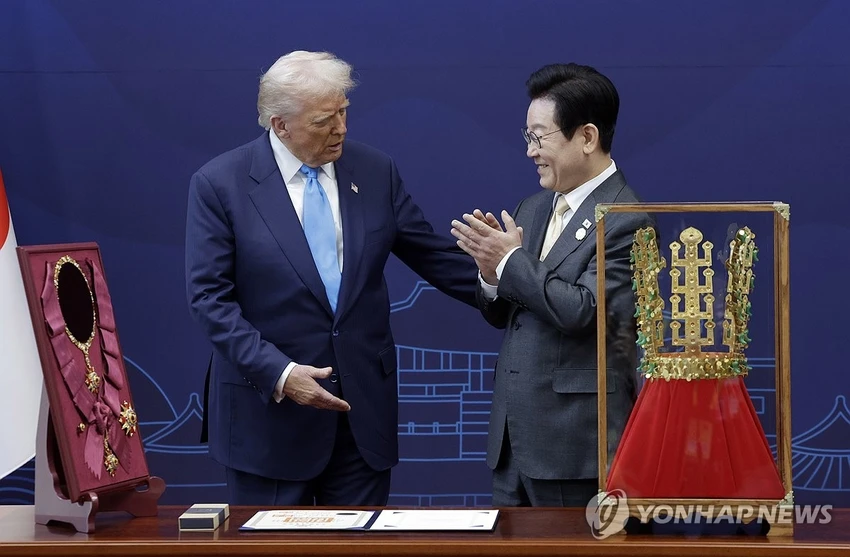 Ông Trump nhận vinh dự ‘chưa từng có’ từ Hàn Quốc
