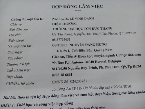 Giáo sư Nguyễn Đăng Hưng lên tiếng về việc bị Đại học Tôn Đức Thắng kiện ảnh 2 Giáo sư Nguyễn Đăng Hưng lên tiếng về việc bị Đại học Tôn Đức Thắng kiện ảnh 2