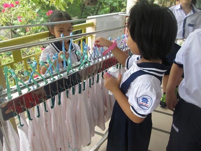 Bữa ăn tự phục vụ của học sinh tiểu học ảnh 10 Bữa ăn tự phục vụ của học sinh tiểu học ảnh 10