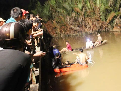 Hiện trường nơi H. nhảy cầu.