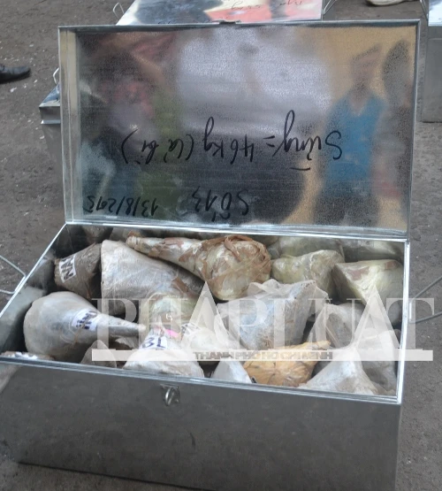 Hơn 735 kg ngà voi và sừng tê giác ‘sa lưới’ ở cảng miền Trung ảnh 4 Hơn 735 kg ngà voi và sừng tê giác ‘sa lưới’ ở cảng miền Trung ảnh 4