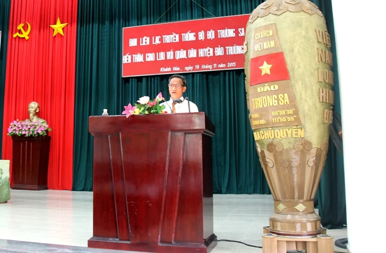Cựu binh Trường Sa xúc động về thăm huyện đảo ảnh 1 Cựu binh Trường Sa xúc động về thăm huyện đảo ảnh 1
