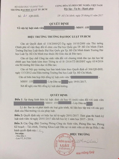 Photo giáo trình học: Xử sao cho ‘vừa’? ảnh 1 Photo giáo trình học: Xử sao cho ‘vừa’? ảnh 1
