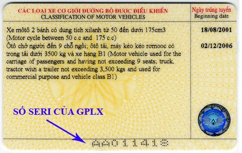 Cách kiểm tra giấy phép lái xe thật hay giả ảnh 3 Cách kiểm tra giấy phép lái xe thật hay giả ảnh 3