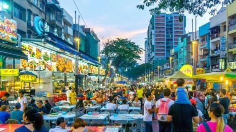 Khu Foodcourt ngoài trời kiểu Singapore Khu Foodcourt ngoài trời kiểu Singapore