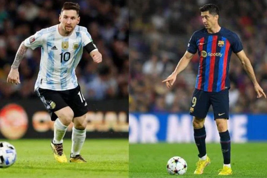 Cuộc chạm trán giữa Lewandowski và Messi được chờ đợi. Cuộc chạm trán giữa Lewandowski và Messi được chờ đợi.
