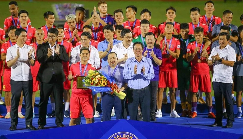 2020 mùa bóng thành công nhất của Sài Gòn FC dưới sự dẫn dắt của HLV Vũ Tiến Thành.
