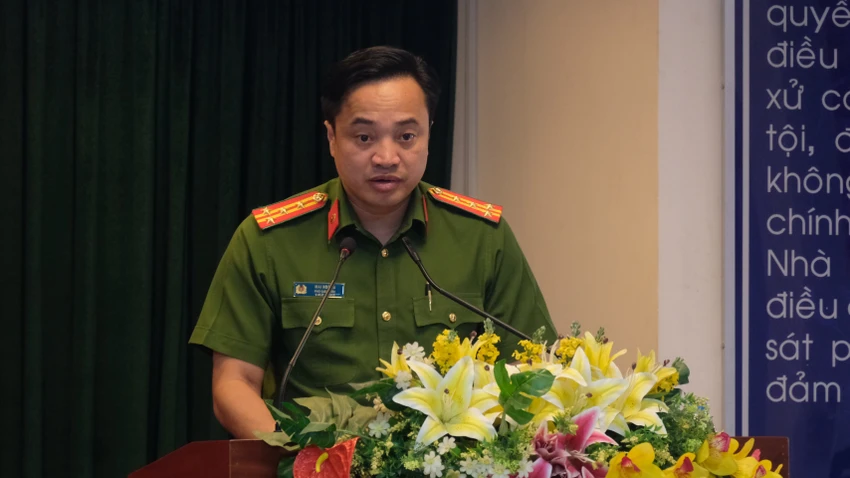 Đại tá Mai Hoàng, Phó giám đốc Công an TP.HCM. ẢNH: SONG MAI Đại tá Mai Hoàng, Phó giám đốc Công an TP.HCM. ẢNH: SONG MAI