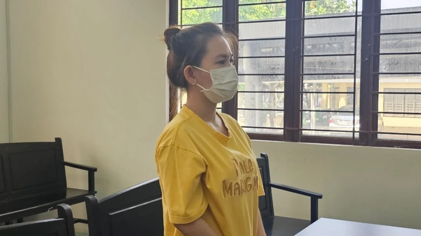 Bị cáo Đoàn Bảo Ngọc tại tòa. ẢNH: SONG MAI Bị cáo Đoàn Bảo Ngọc tại tòa. ẢNH: SONG MAI