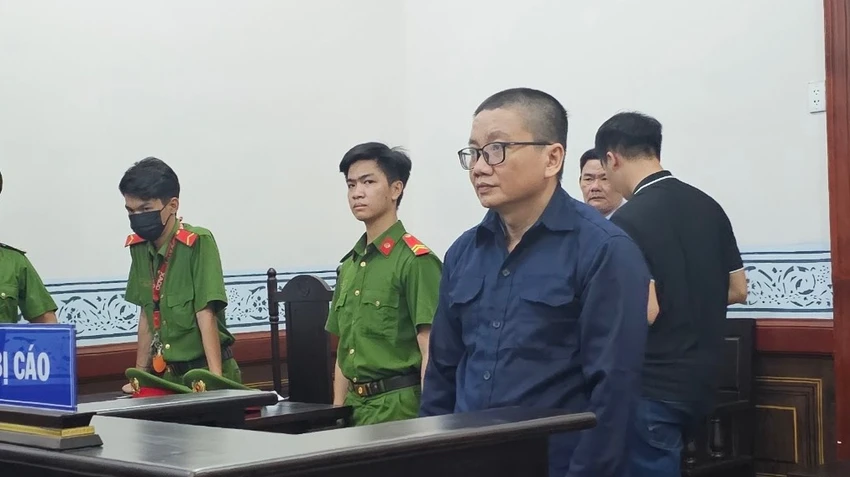 Bị cáo Đoàn Thanh Phương tại phiên tòa. ẢNH: ND Bị cáo Đoàn Thanh Phương tại phiên tòa. ẢNH: ND
