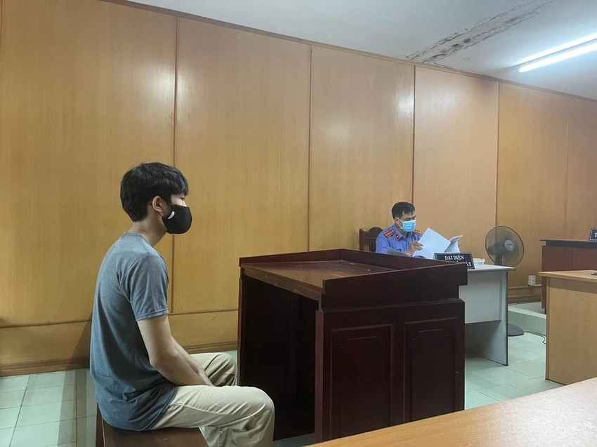 Nguyễn Mậu Hải Nam tại phiên tòa phúc thẩm. ẢNH: H.YẾN Nguyễn Mậu Hải Nam tại phiên tòa phúc thẩm. ẢNH: H.YẾN
