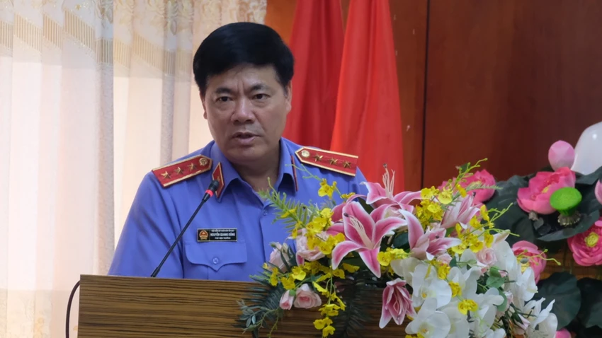 Phó viện trưởng VKSND Tối cao Nguyễn Quang Dũng. Ảnh: SONG MAI Phó viện trưởng VKSND Tối cao Nguyễn Quang Dũng. Ảnh: SONG MAI